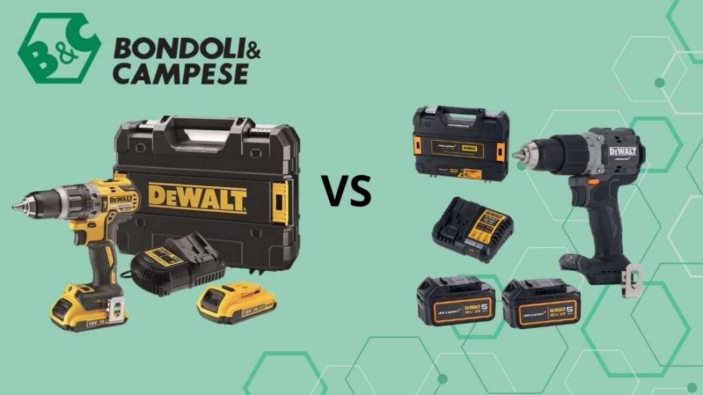 Immagine del trapano dewalt dcd799d2t-qw e del trapano dewalt dcd85mp2t-qw