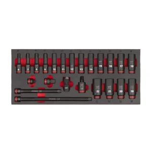 SET 23Pz BUSSOLE MACCH.LUNGHE ATT.3/8"