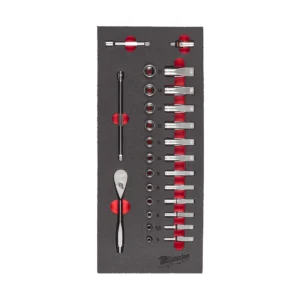 SET 28x BUSSOLE 1/4" E CRICCHETTO