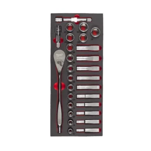 SET 28x BUSSOLE 1/2" E CRICCHETTO