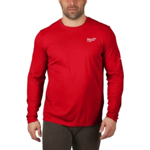 T-SHIRT MANICA LUNGA ROSSA TG. S