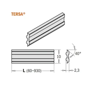 SET 2 COLTELLI 530X10X2,3MM