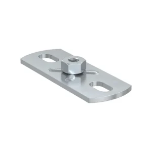 FLANGIA FORATA RETT. 80x30mm GPL M8