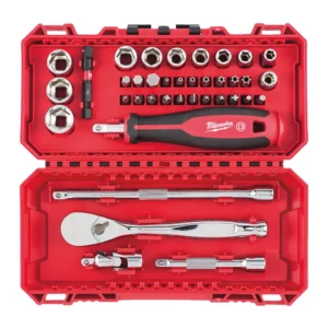 SET 38x BIT-BUSSOLE E CRICCHETTO 1/4