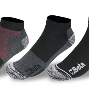 3 paia calze sneakers in cotone riciclato