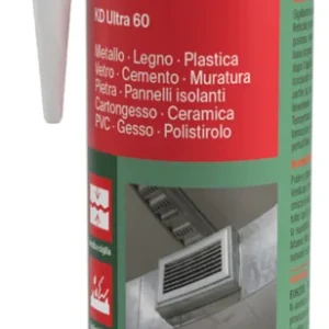 Adesivo sigillante extra forte a base di polimeri ibridi. Adatto a giunzioni resistenti nel tempo, anche soggette a movimento.